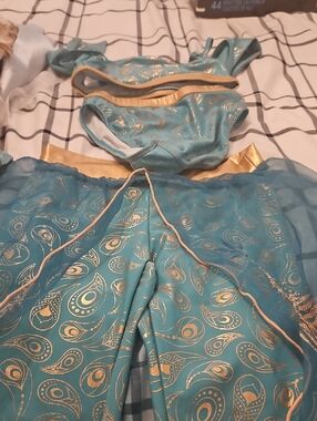 Disney Teal and Gold Princess Dress Top